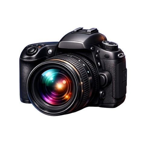 LensCraft DSLR camera illustration